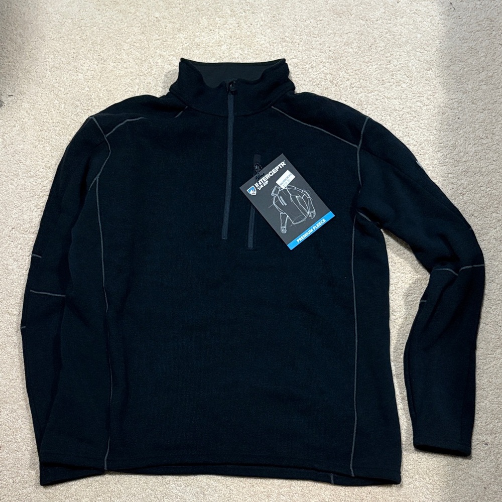 NWT Kuhl Dark blue XXL Interceptr 1/4 zip Performance Jacket